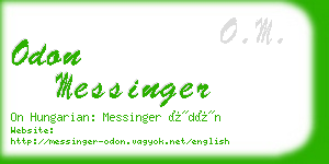 odon messinger business card